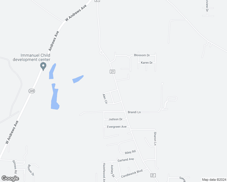 map of restaurants, bars, coffee shops, grocery stores, and more near 407 Alec Circle in Ozark