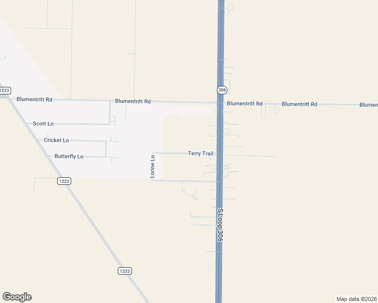 map of restaurants, bars, coffee shops, grocery stores, and more near 3991 Terry Trail in San Angelo