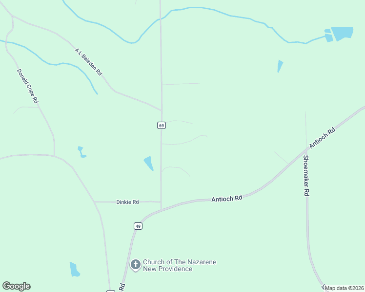 map of restaurants, bars, coffee shops, grocery stores, and more near 19866 Koala Lane in Andalusia
