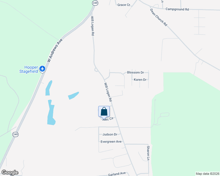 map of restaurants, bars, coffee shops, grocery stores, and more near 801 Will Logan Road in Ozark