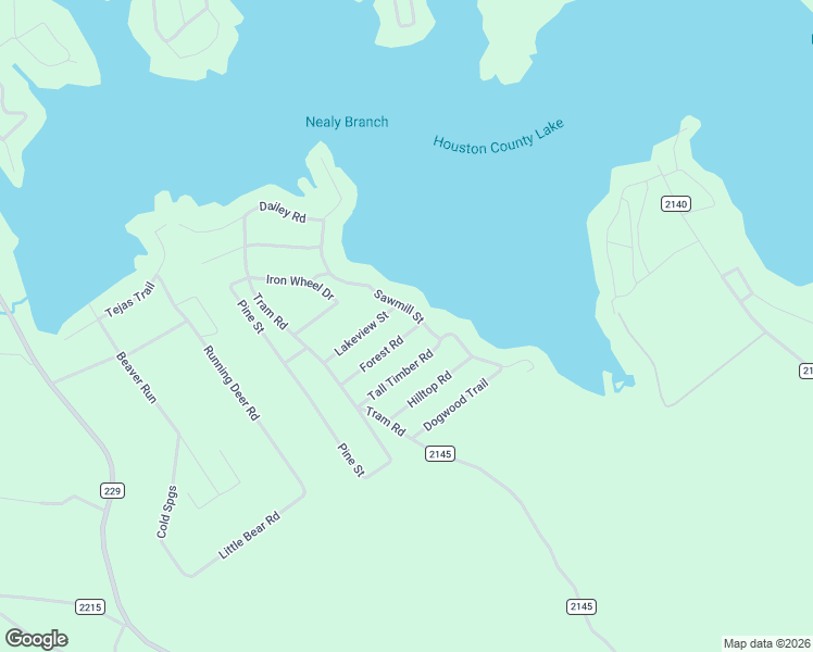 map of restaurants, bars, coffee shops, grocery stores, and more near 166 Tall Timber in Crockett