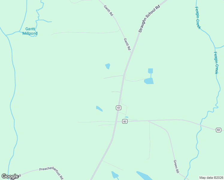 map of restaurants, bars, coffee shops, grocery stores, and more near Straughn School Road in Andalusia