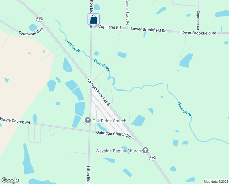 map of restaurants, bars, coffee shops, grocery stores, and more near in Tifton