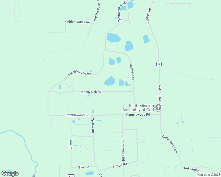 map of restaurants, bars, coffee shops, grocery stores, and more near 517 Mossy Oak Road in Douglas