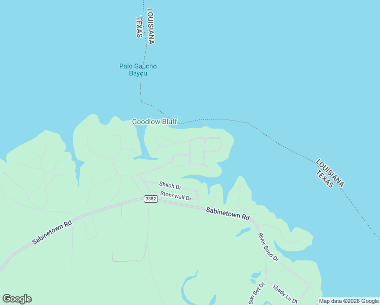 map of restaurants, bars, coffee shops, grocery stores, and more near Antietam Drive in Sabine County