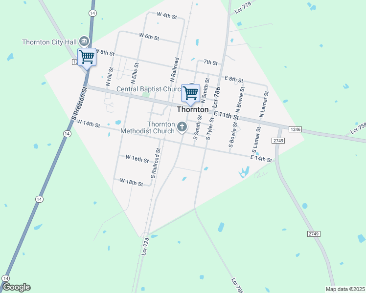 map of restaurants, bars, coffee shops, grocery stores, and more near 200 East 14th Street in Thornton
