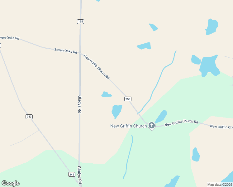 map of restaurants, bars, coffee shops, grocery stores, and more near 1628 New Griffin Church Road in Alapaha