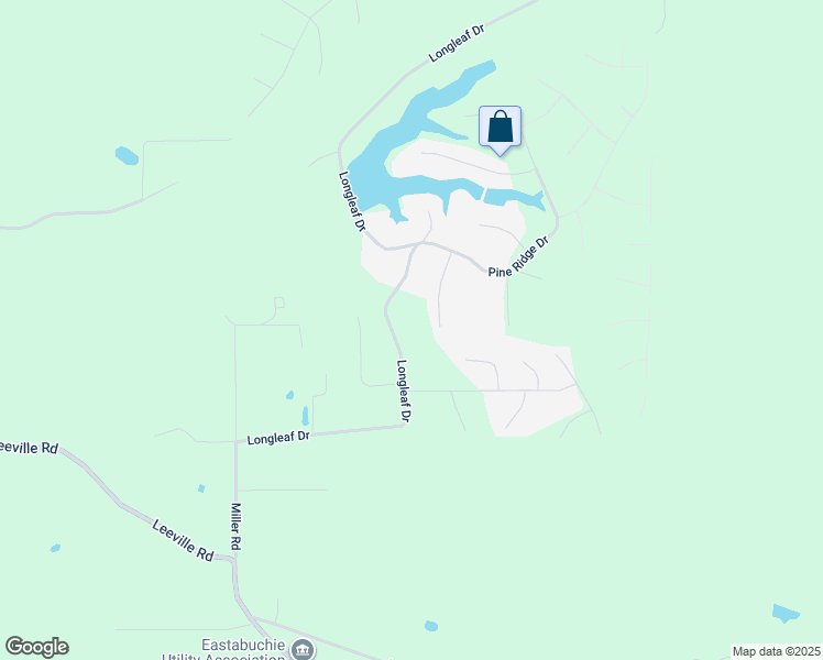 map of restaurants, bars, coffee shops, grocery stores, and more near 304 Longleaf Drive in Petal