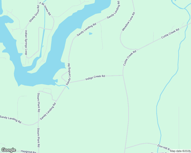 map of restaurants, bars, coffee shops, grocery stores, and more near Indigo Creek Road in Covington County