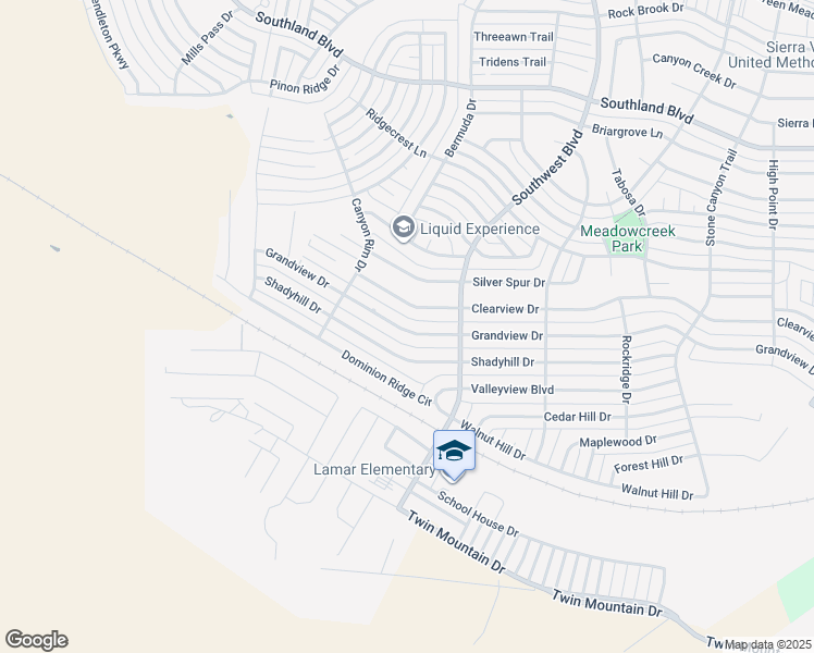 map of restaurants, bars, coffee shops, grocery stores, and more near 3530 Shadyhill Drive in San Angelo