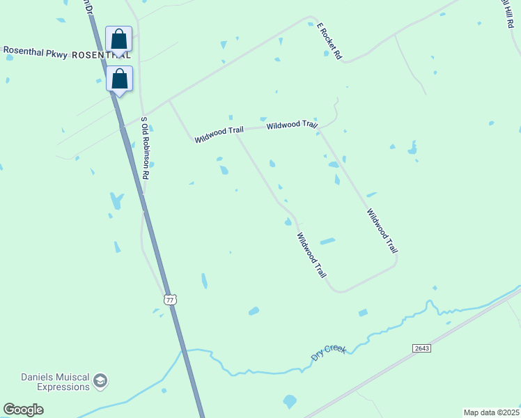 map of restaurants, bars, coffee shops, grocery stores, and more near 432 Wildwood Trail in Lorena
