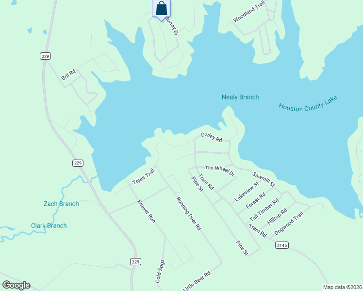 map of restaurants, bars, coffee shops, grocery stores, and more near 327 Dailey Road in Crockett