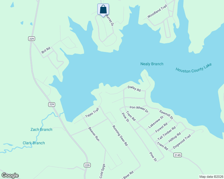 map of restaurants, bars, coffee shops, grocery stores, and more near 386 Dailey Road in Crockett