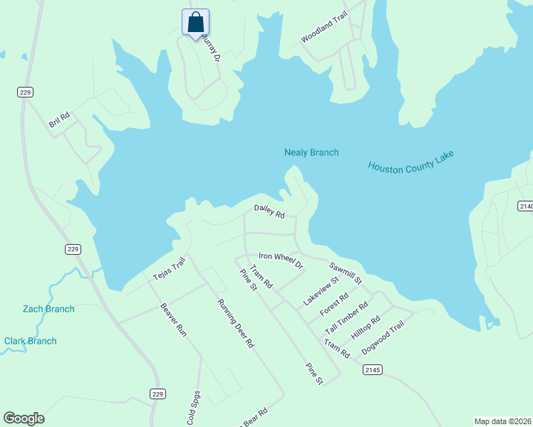 map of restaurants, bars, coffee shops, grocery stores, and more near 201 Dailey Road in Crockett