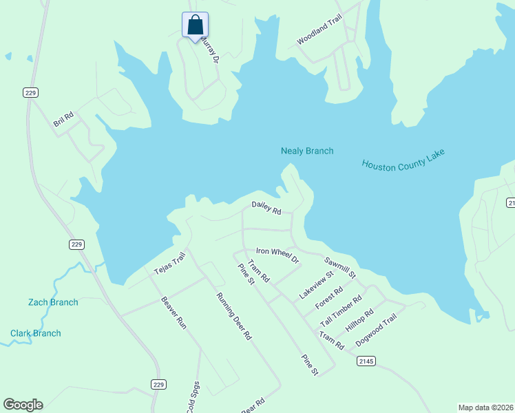 map of restaurants, bars, coffee shops, grocery stores, and more near 201 Dailey Road in Crockett