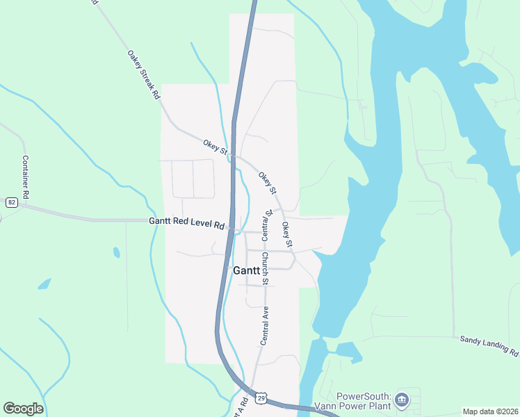 map of restaurants, bars, coffee shops, grocery stores, and more near Rawls Street in Andalusia