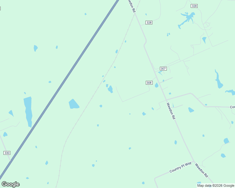 map of restaurants, bars, coffee shops, grocery stores, and more near County Road 308 in Buffalo