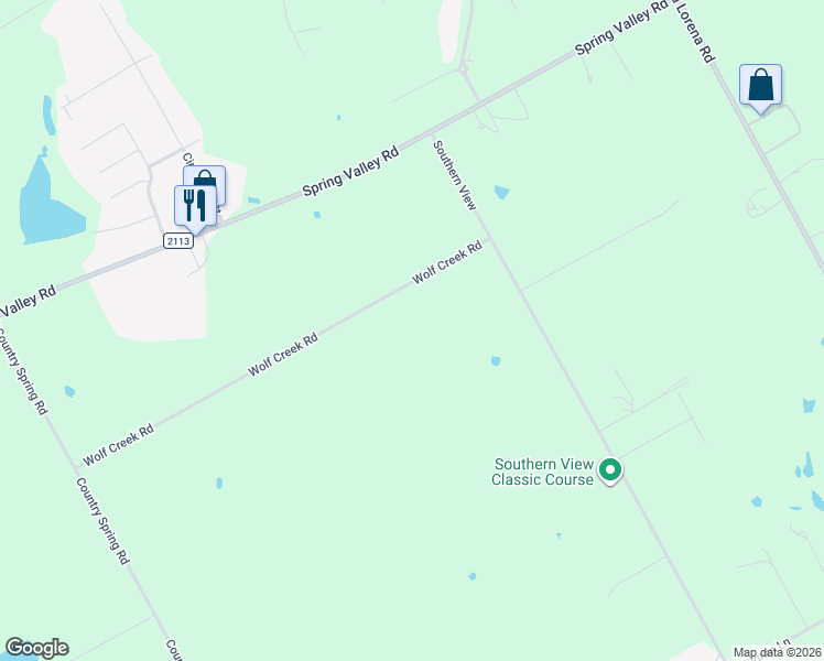 map of restaurants, bars, coffee shops, grocery stores, and more near 536 Wolf Creek Road in Lorena