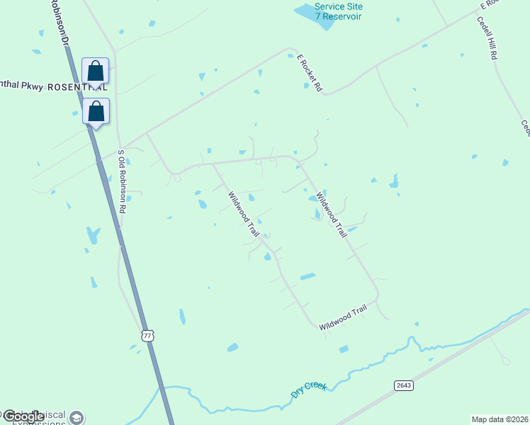 map of restaurants, bars, coffee shops, grocery stores, and more near 429 Wildwood Trail in Lorena