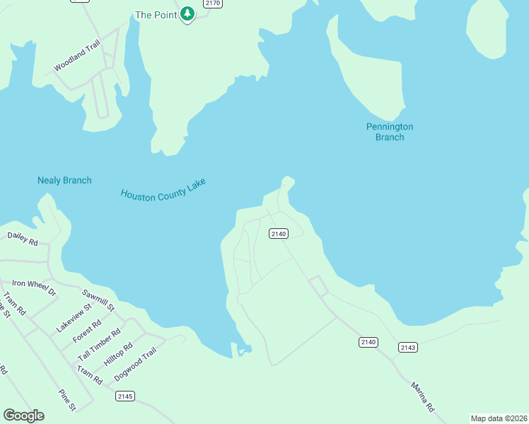 map of restaurants, bars, coffee shops, grocery stores, and more near 75 Dogwood Lane West in Crockett
