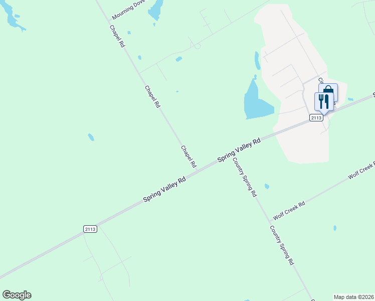 map of restaurants, bars, coffee shops, grocery stores, and more near 16305 Chapel Road in Lorena