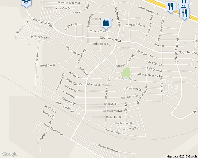 map of restaurants, bars, coffee shops, grocery stores, and more near 3429 Windmill Dr in San Angelo