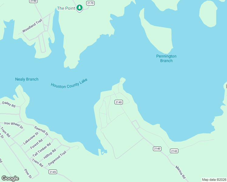 map of restaurants, bars, coffee shops, grocery stores, and more near 75 Dogwood Lane West in Crockett