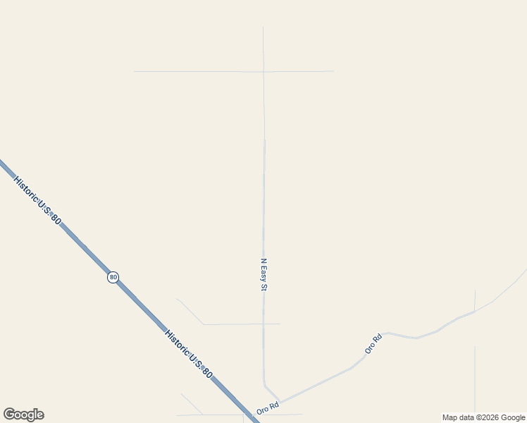 map of restaurants, bars, coffee shops, grocery stores, and more near North Easy Street in Cochise County