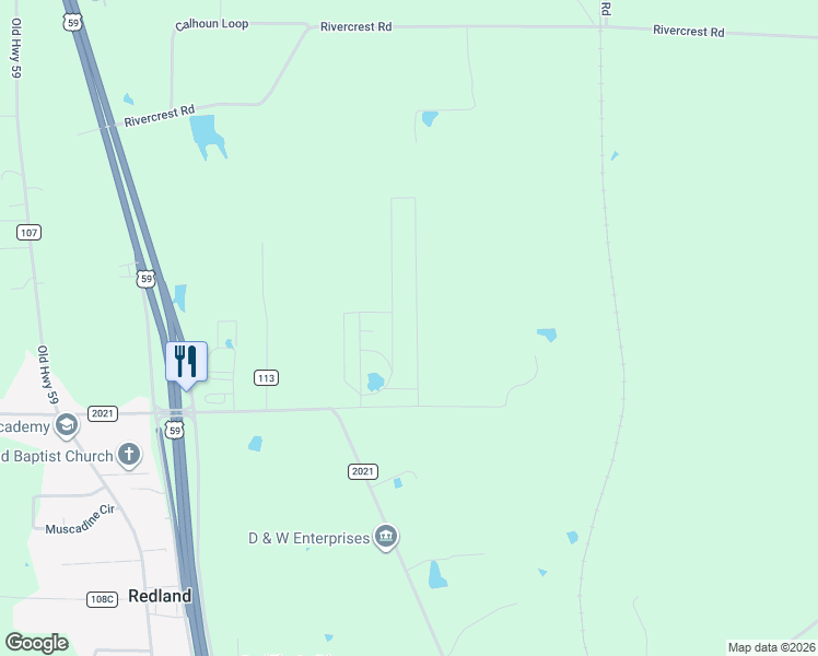 map of restaurants, bars, coffee shops, grocery stores, and more near 401 Saint Clair Street in Lufkin