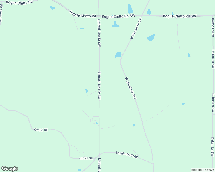 map of restaurants, bars, coffee shops, grocery stores, and more near Linfrank Line Drive Southwest in McCall Creek