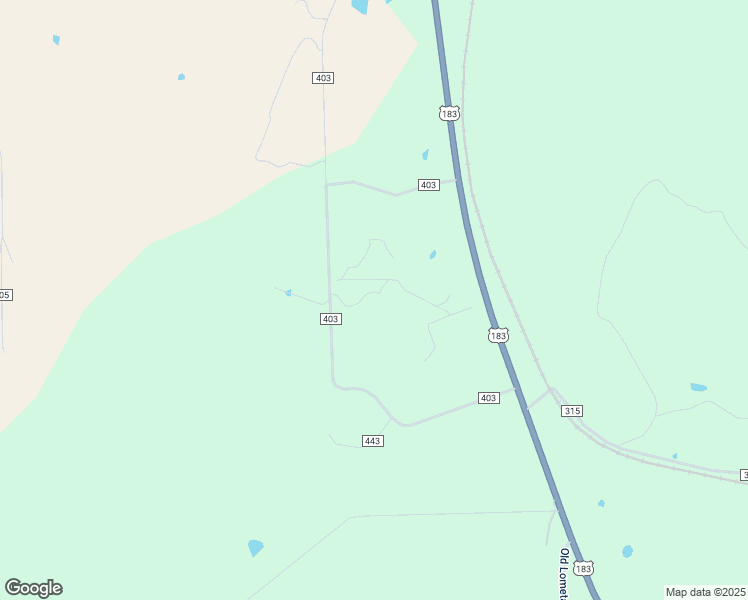 map of restaurants, bars, coffee shops, grocery stores, and more near 60 County Road 403 in Goldthwaite