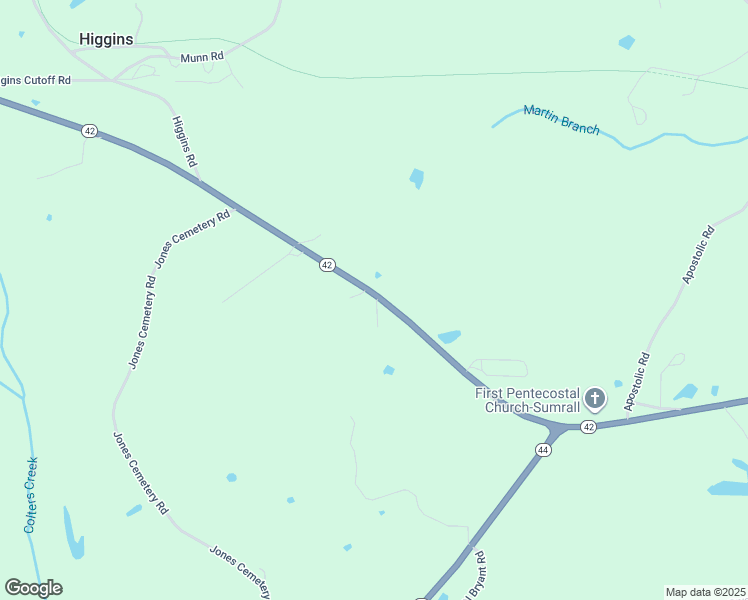 map of restaurants, bars, coffee shops, grocery stores, and more near 1-26 Sparrow Lane in Sumrall