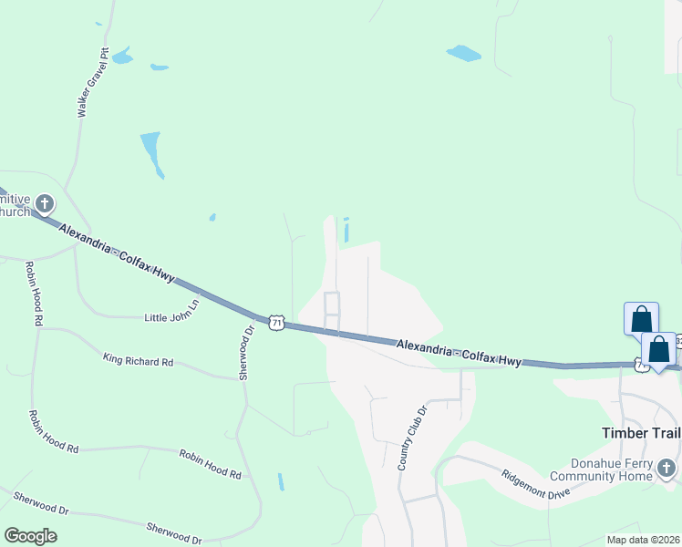 map of restaurants, bars, coffee shops, grocery stores, and more near 240 Elaine Road in Dry Prong