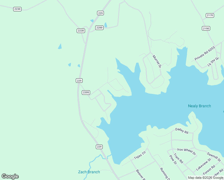 map of restaurants, bars, coffee shops, grocery stores, and more near 170 Lazy Lane North Circle in Grapeland