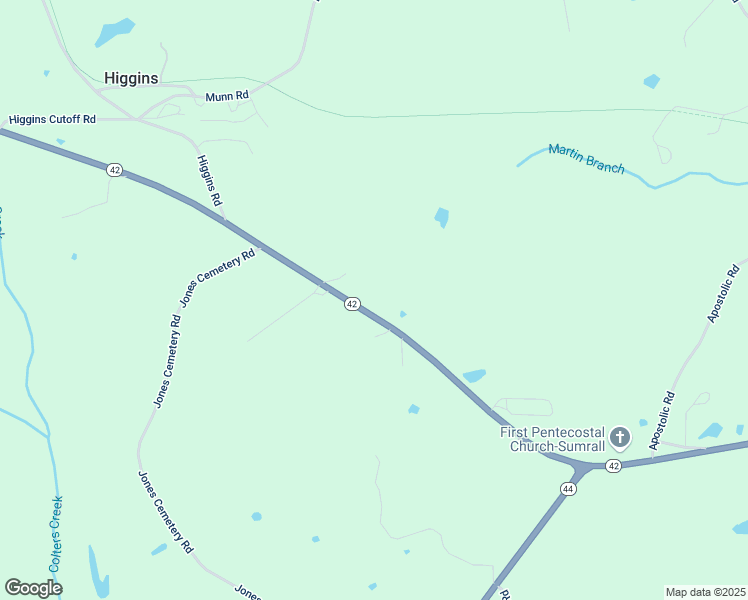 map of restaurants, bars, coffee shops, grocery stores, and more near 634 Mississippi 42 in Sumrall