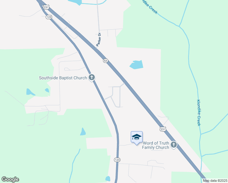 map of restaurants, bars, coffee shops, grocery stores, and more near 214 Honeysuckle Lane in Ozark