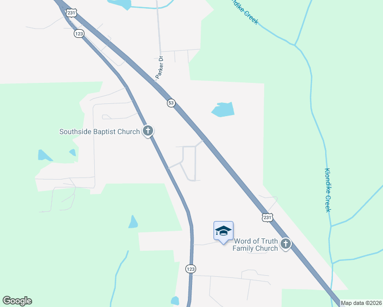 map of restaurants, bars, coffee shops, grocery stores, and more near 214 Honeysuckle Lane in Ozark