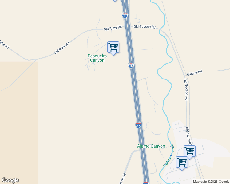 map of restaurants, bars, coffee shops, grocery stores, and more near 693 East Frontage Road in Nogales