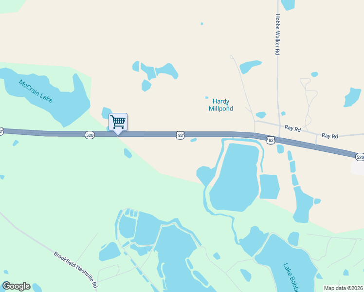 map of restaurants, bars, coffee shops, grocery stores, and more near 424 U.S. 82 in Enigma