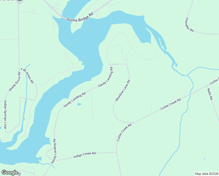 map of restaurants, bars, coffee shops, grocery stores, and more near 30153 Sandy Landing Road in Andalusia