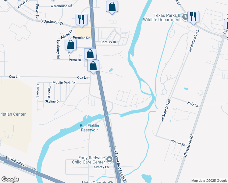 map of restaurants, bars, coffee shops, grocery stores, and more near 4190 Ben Ficklin Road in San Angelo