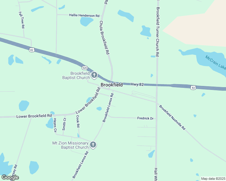 map of restaurants, bars, coffee shops, grocery stores, and more near 2 Brookfield-Lenox Road in Tifton