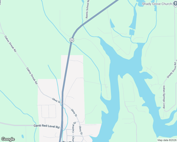 map of restaurants, bars, coffee shops, grocery stores, and more near in Gantt