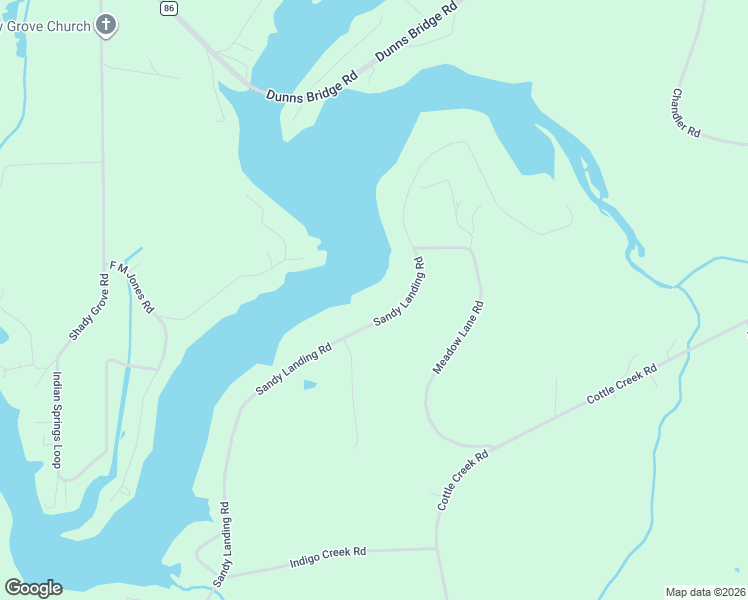 map of restaurants, bars, coffee shops, grocery stores, and more near 30153 Sandy Landing Road in Andalusia