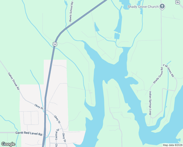map of restaurants, bars, coffee shops, grocery stores, and more near 29692 Sunshine Road in Andalusia