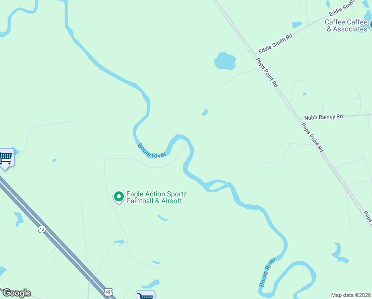 map of restaurants, bars, coffee shops, grocery stores, and more near 161 Ryner Road in Hattiesburg