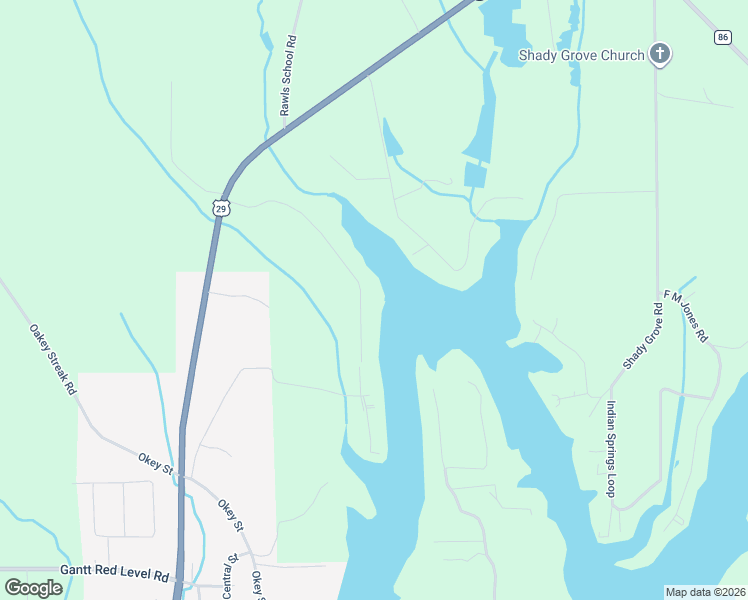 map of restaurants, bars, coffee shops, grocery stores, and more near 29692 Sunshine Road in Andalusia