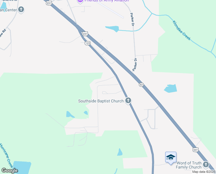 map of restaurants, bars, coffee shops, grocery stores, and more near 211 Porter Andrews Road in Ozark