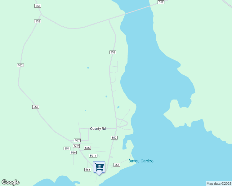 map of restaurants, bars, coffee shops, grocery stores, and more near 3904 County Road 552 in Nacogdoches