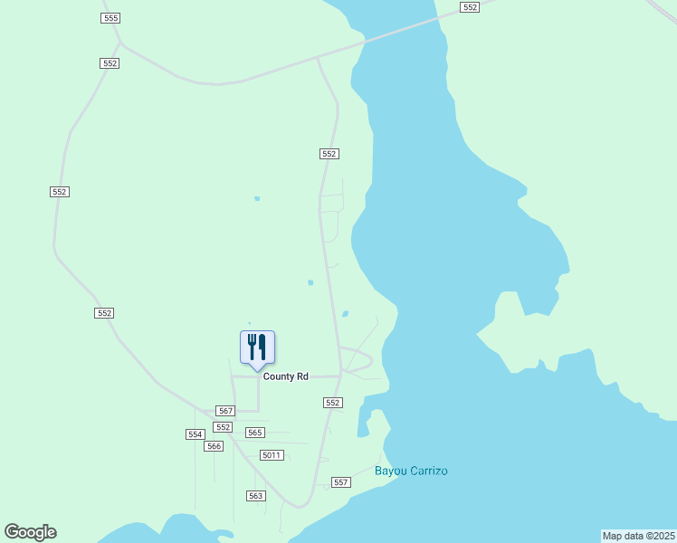 map of restaurants, bars, coffee shops, grocery stores, and more near 3904 County Road 552 in Nacogdoches